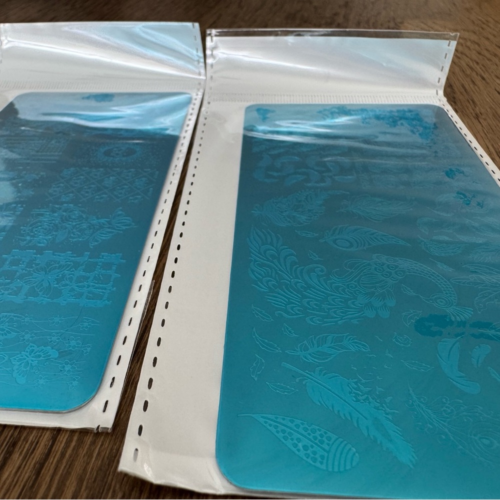 Blue Nail Art Stamping Plates Set - Picture 5 of 5